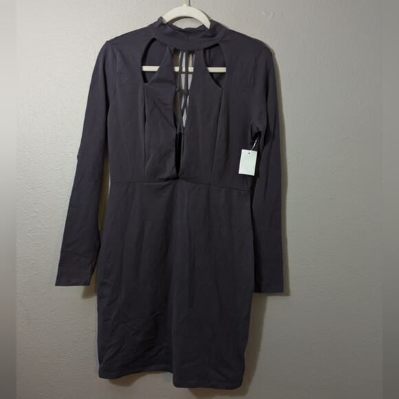 Charlotte Russe Lace Up Bodycon Dress - Picture 1 of 3